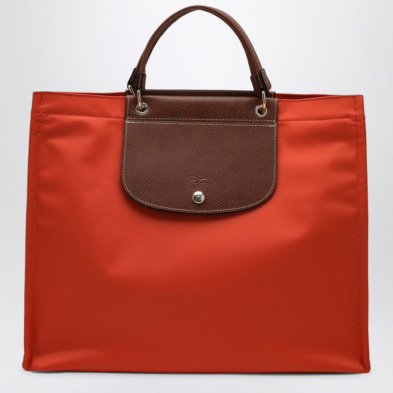 Longchamp Carrot-coloured L Cabas shopping bag