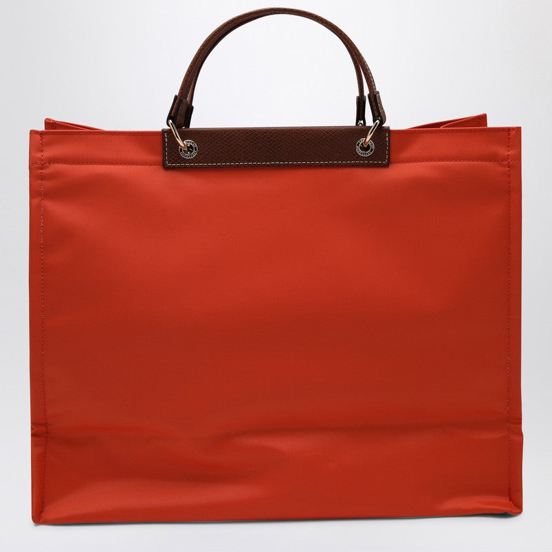 Longchamp Carrot-coloured L Cabas shopping bag
