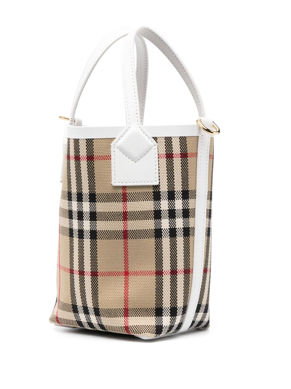 Burberry check motif mini bucket bag
