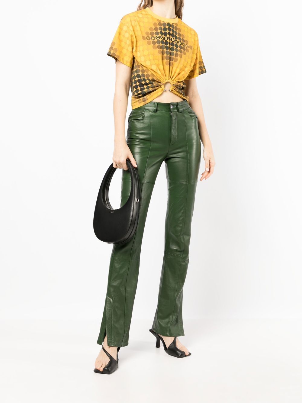 Coperni Swipe leather tote bag