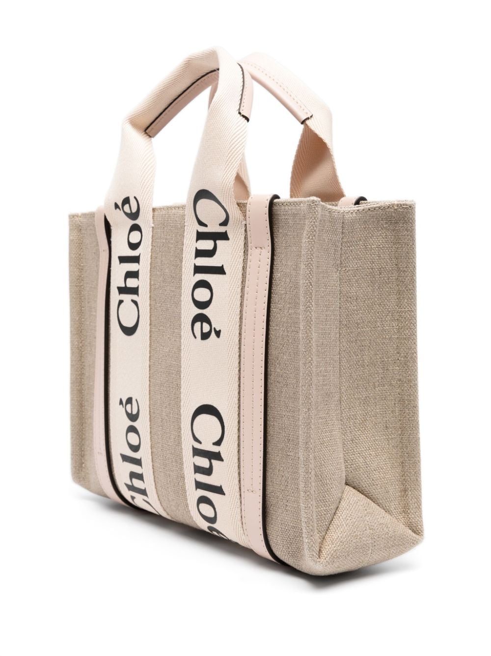 Chloè Chloé Woody logo-print tote bag