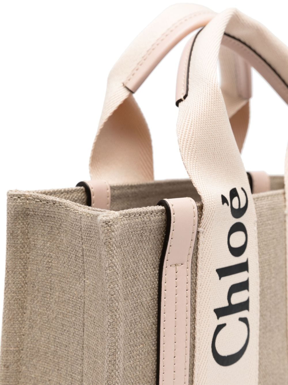 Chloè Chloé Woody logo-print tote bag