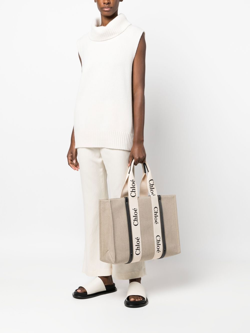 Chloè Chloé Woody Medium Tote Bag
