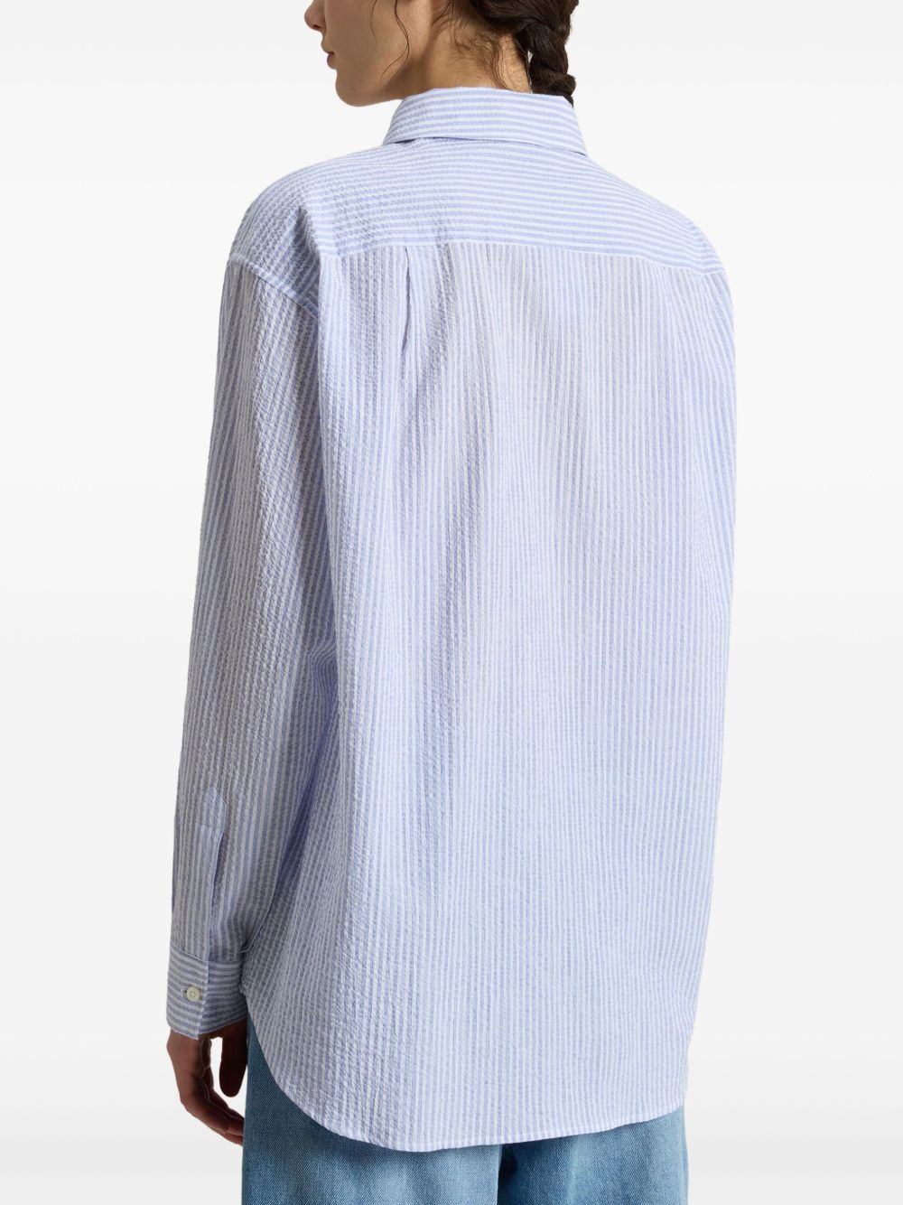 Woolrich Blue stripe cotton shirt