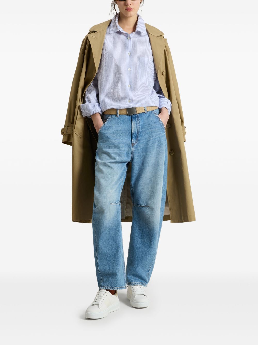 Woolrich Blue stripe cotton shirt