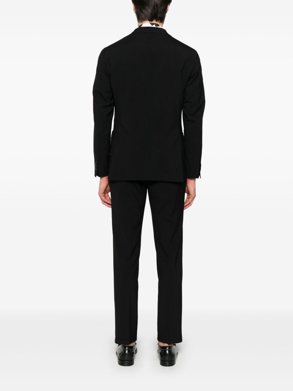 Boglioli Single Breasted Two Button Navy Blue Suit