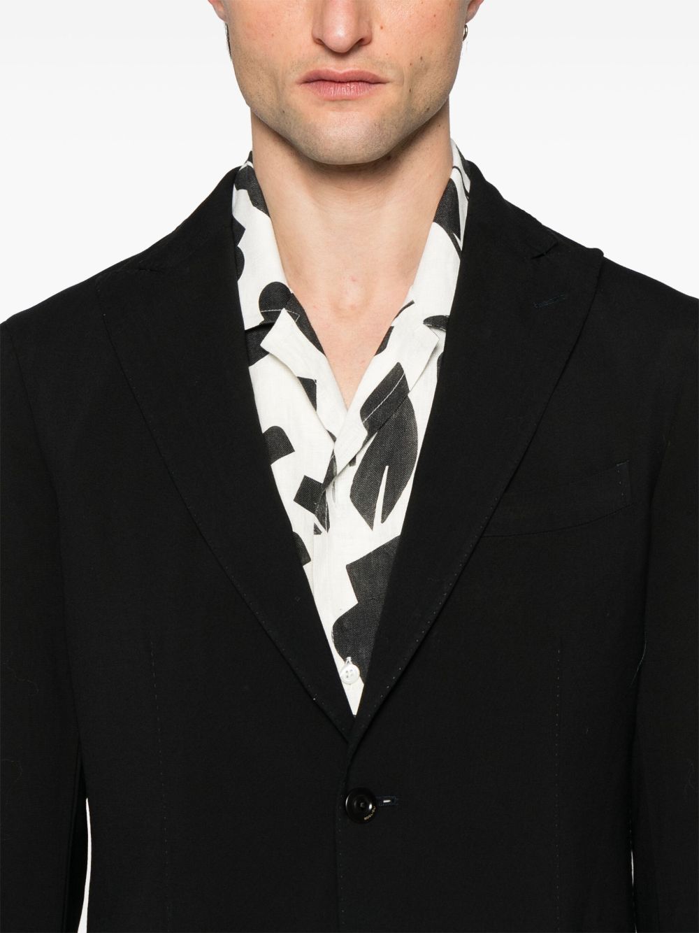 Boglioli Single Breasted Two Button Navy Blue Suit