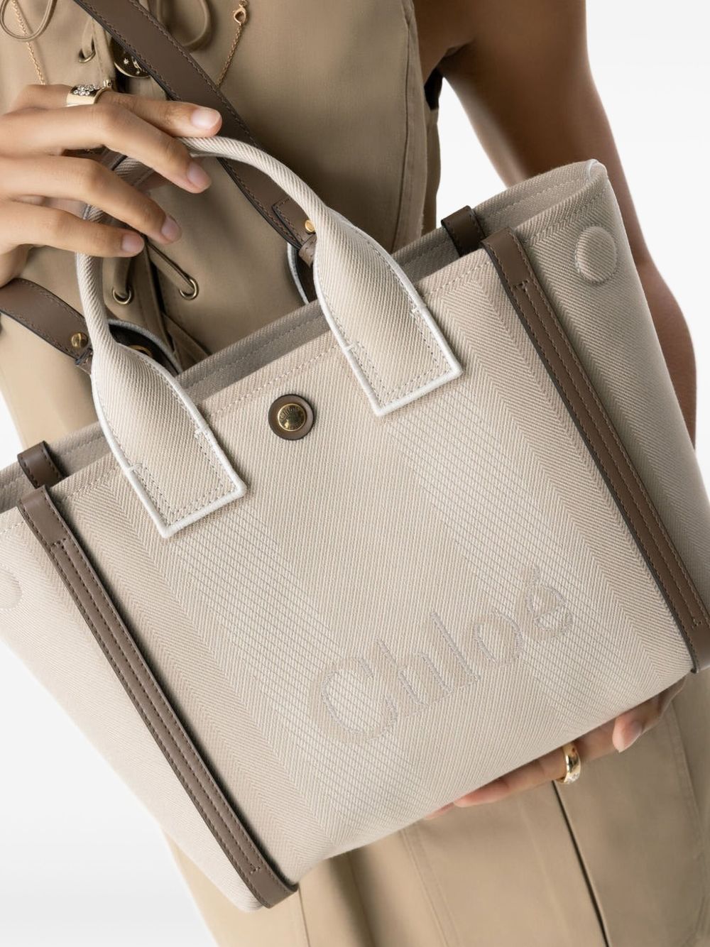 Chloè Chloé Small Canvas Tote Bag
