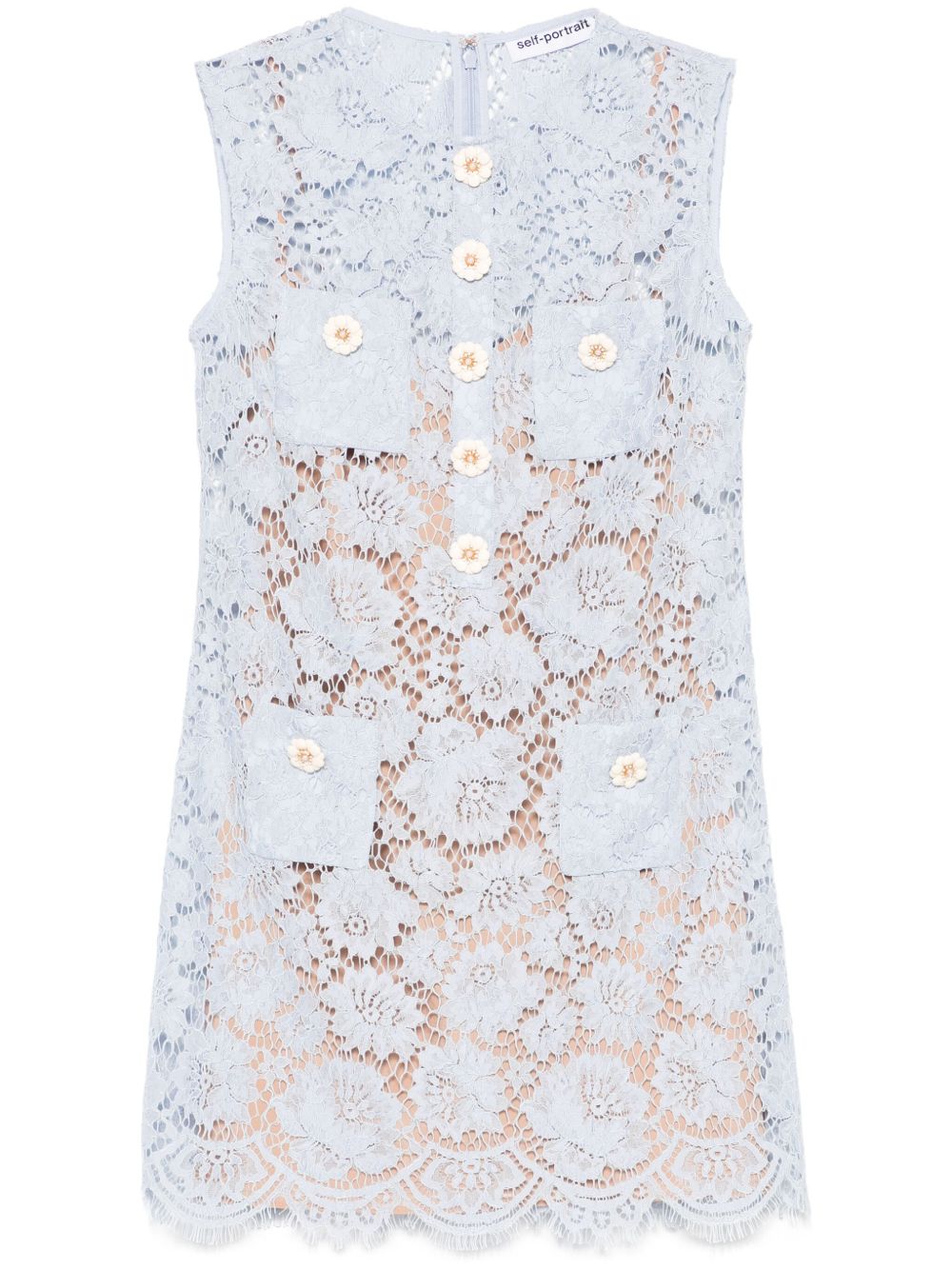 Self-portrait Dresses Clear Blue