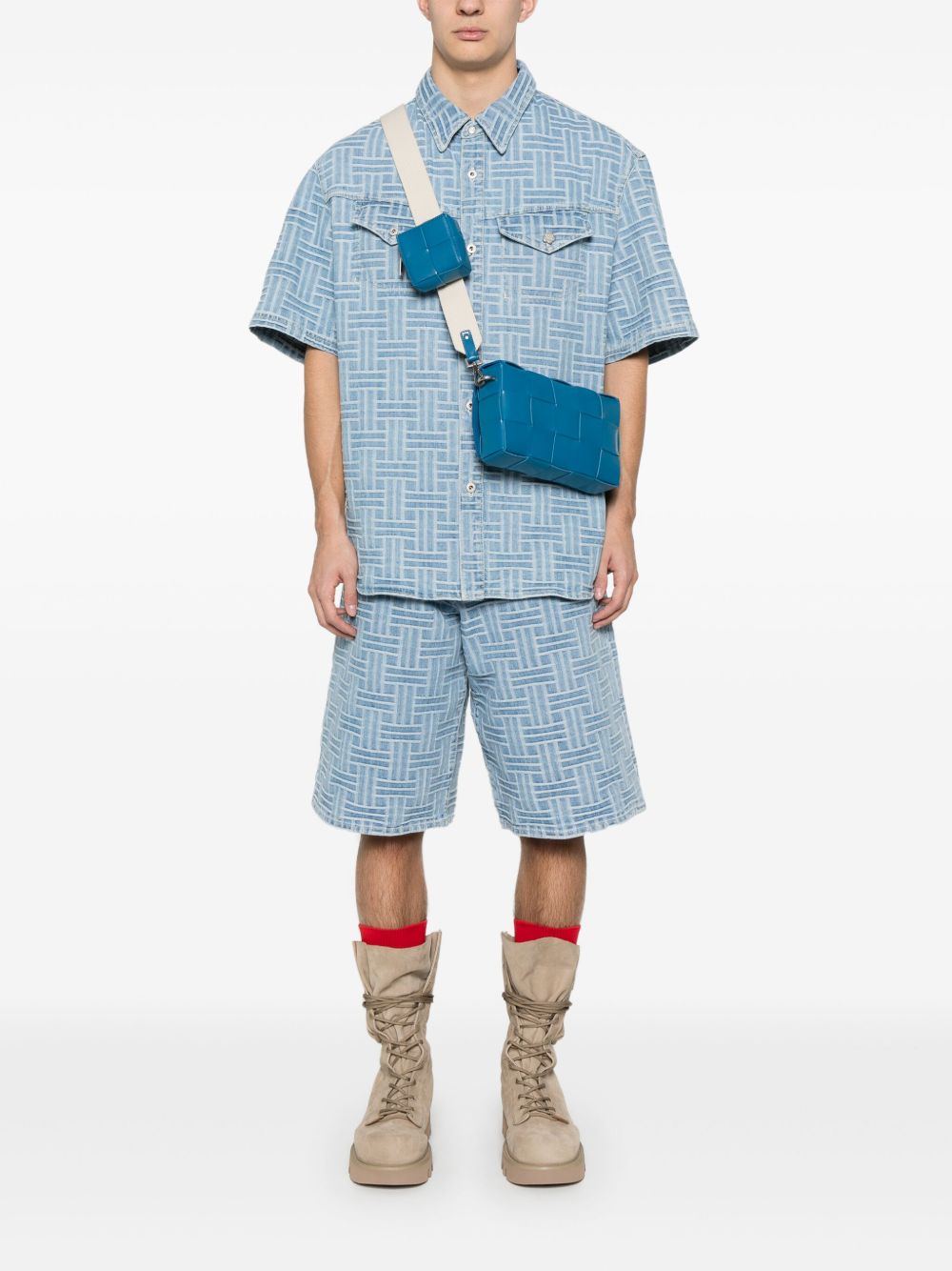 Kenzo Shorts Clear Blue