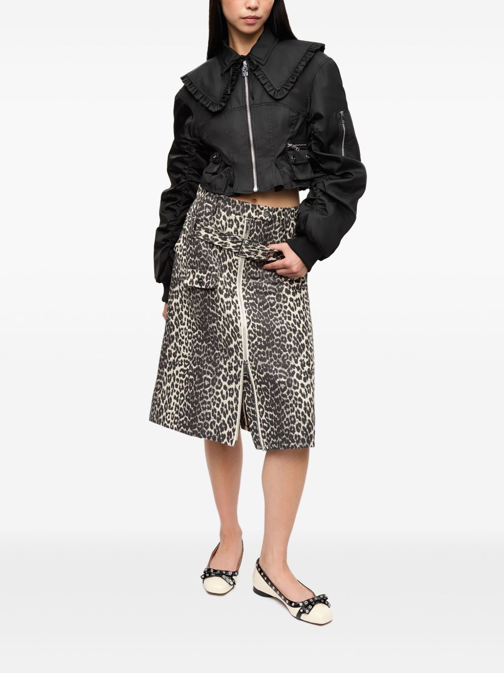 GANNI Coats Black