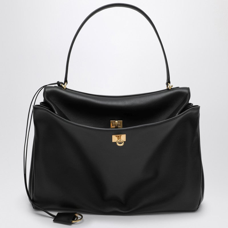Balenciaga Smooth black calfskin Large Rodeo bag