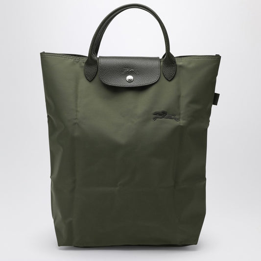 Longchamp Forest-coloured M Le Pliage Green Shopping bag