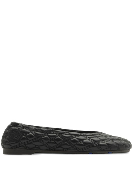 Burberry leather sadler ballerinas