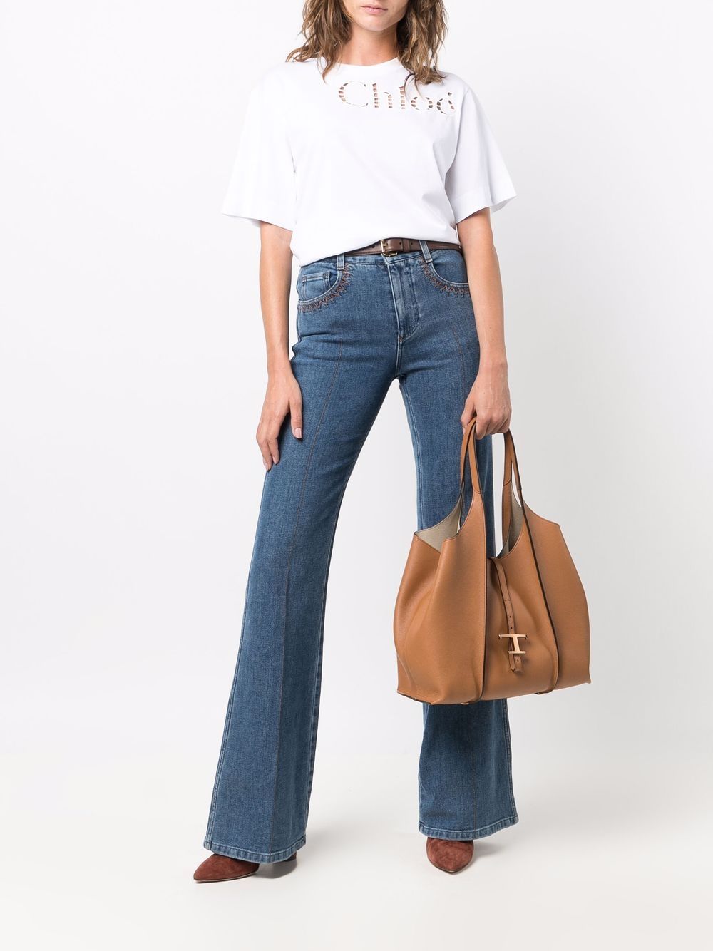 Tod's Tod's T Timeless Leather Shopping Bag