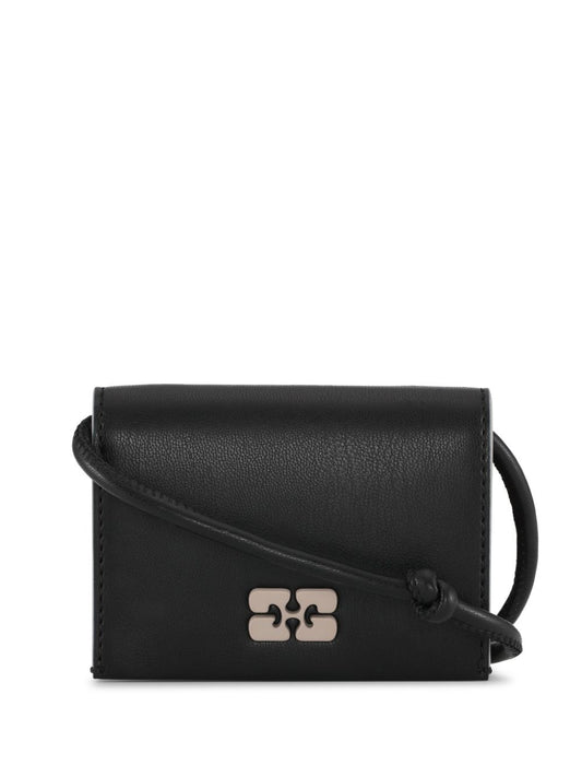 Ganni Bou logo-plaque wallet