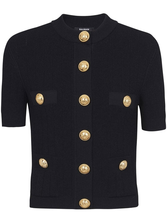 Balmain 4-pocket knitted cardigan