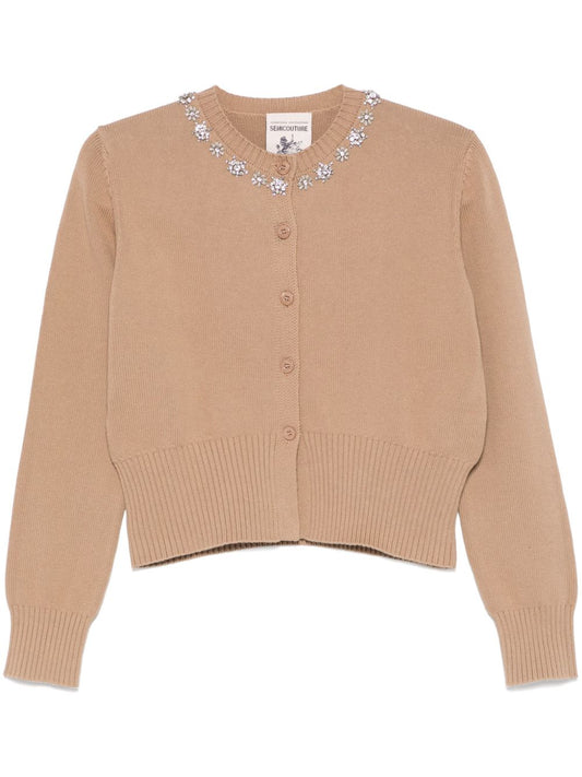 Semicouture Sweaters Beige