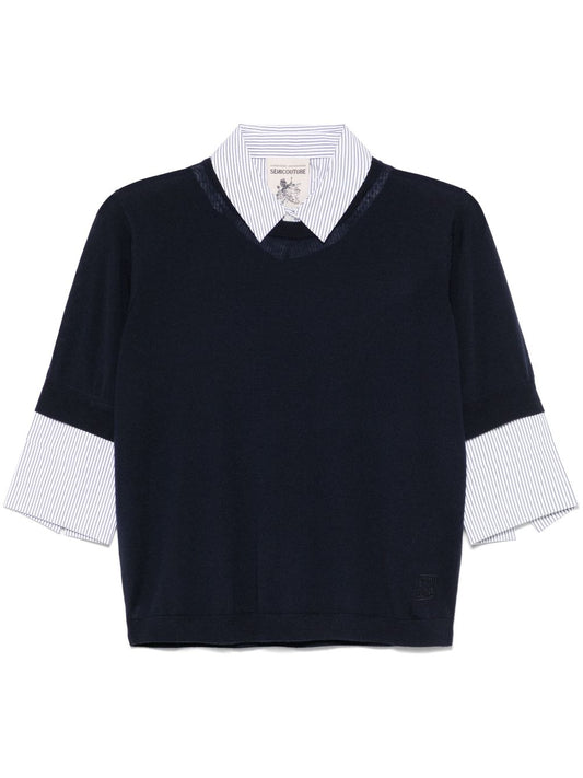 Semicouture Sweaters Blue