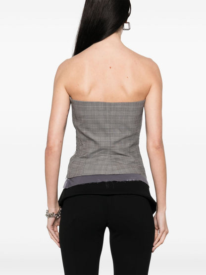Ottolinger plaid check corset