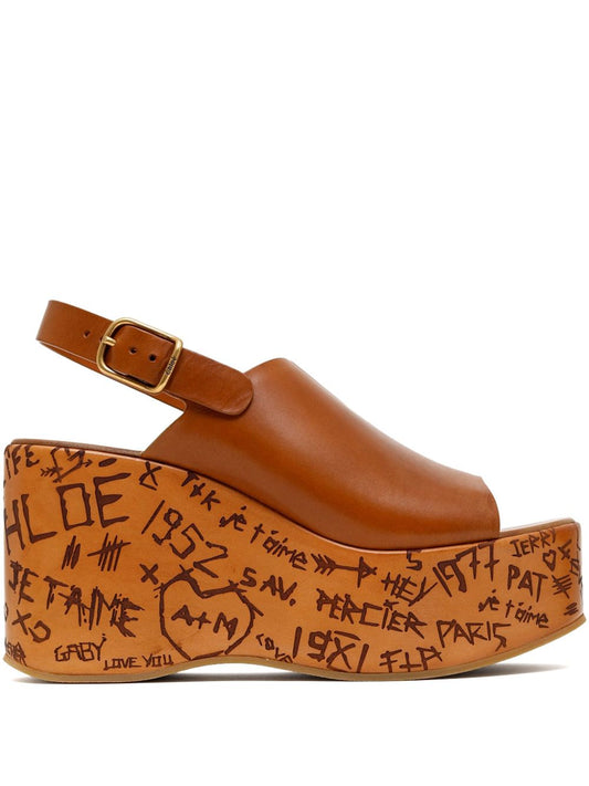 Chloè Chloé 130mm Maxime wedge sandals