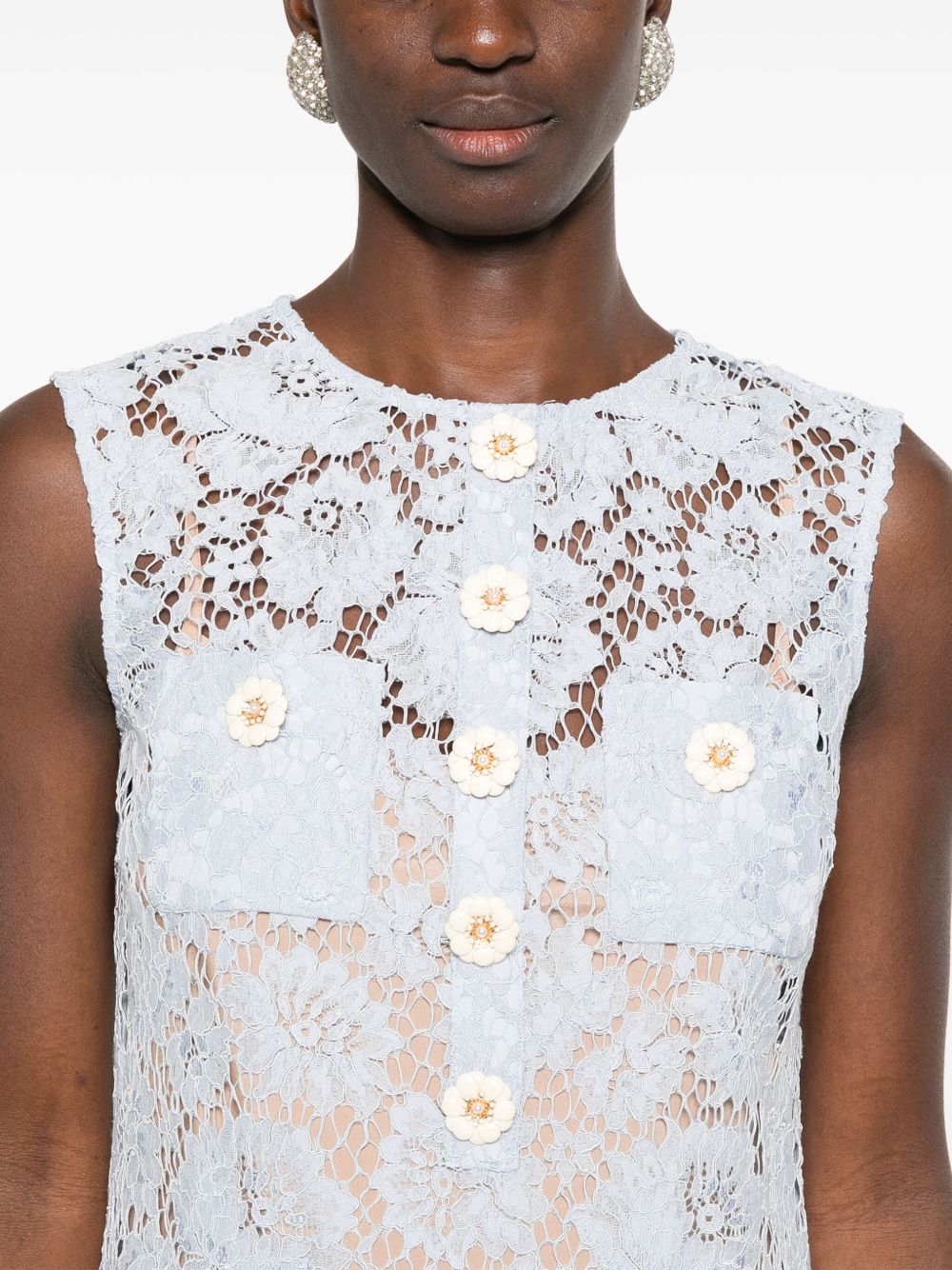 Self-portrait Dresses Clear Blue