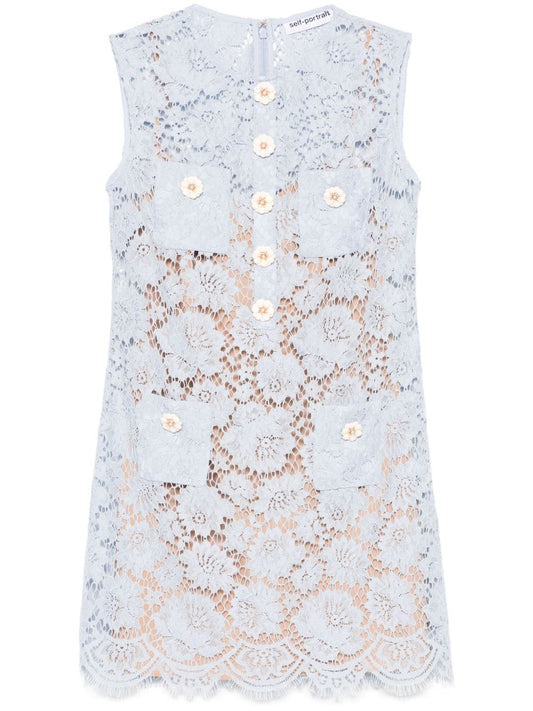 Self-portrait Dresses Clear Blue