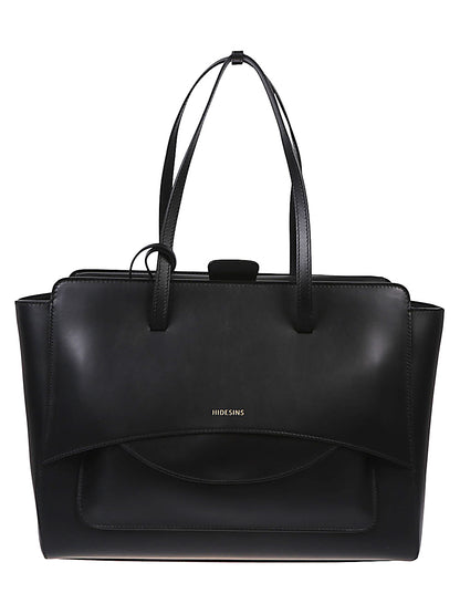 HIDESINS Large Flap leather tote bag