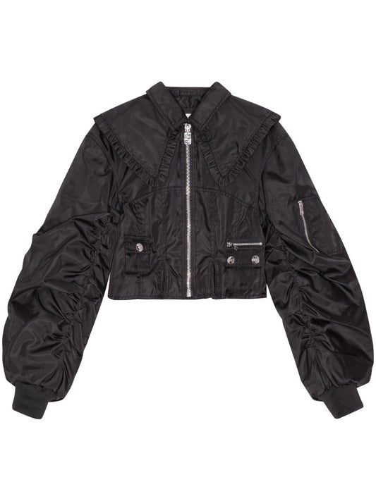 GANNI Coats Black