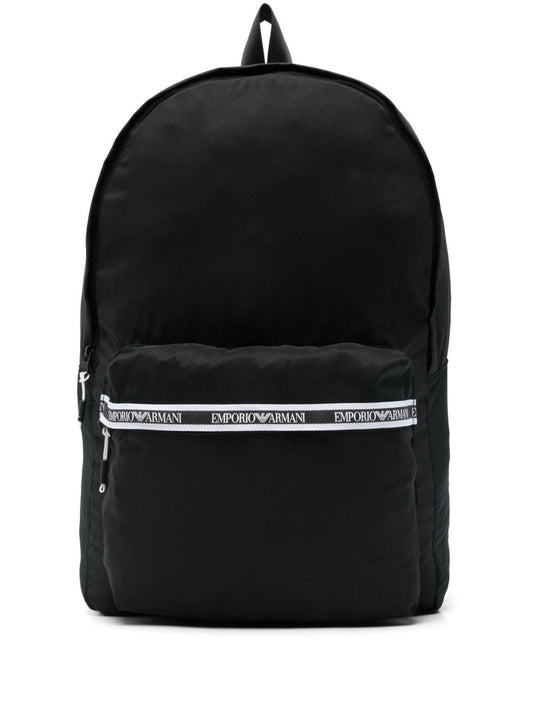 Emporio Armani logo-tape backpack