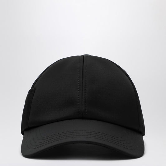 JACQUEMUS Black Ovalie baseball cap