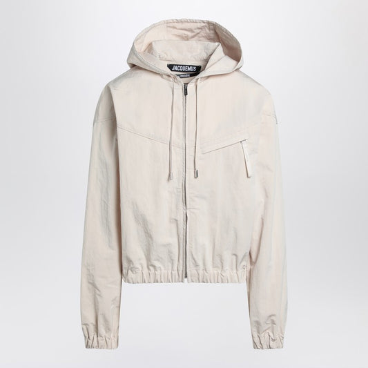 JACQUEMUS Bateau ivory windbreaker jacket