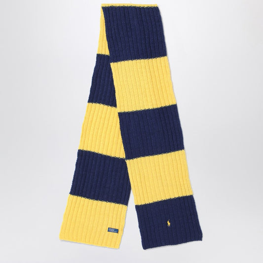 Polo Ralph Lauren Blue/yellow striped wool scarf