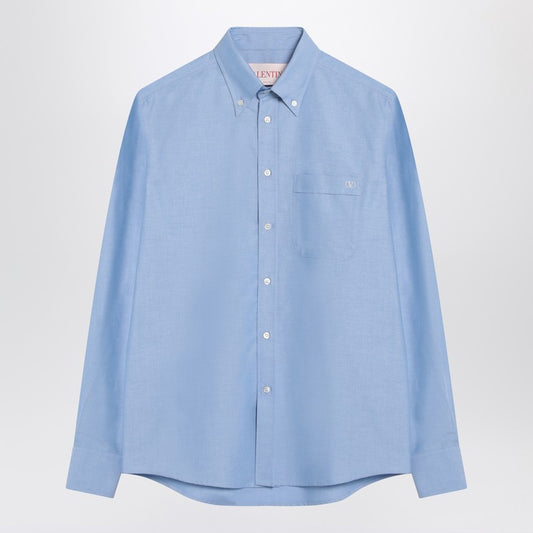 Valentino Light blue cotton button-down shirt