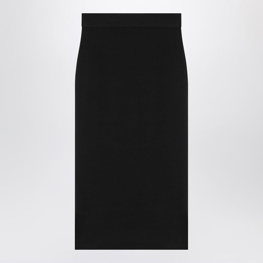 Saint Laurent Black wool pencil skirt