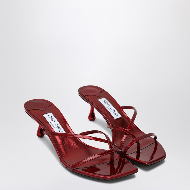 Jimmy Choo Etana Mule 50 ruby red sabot