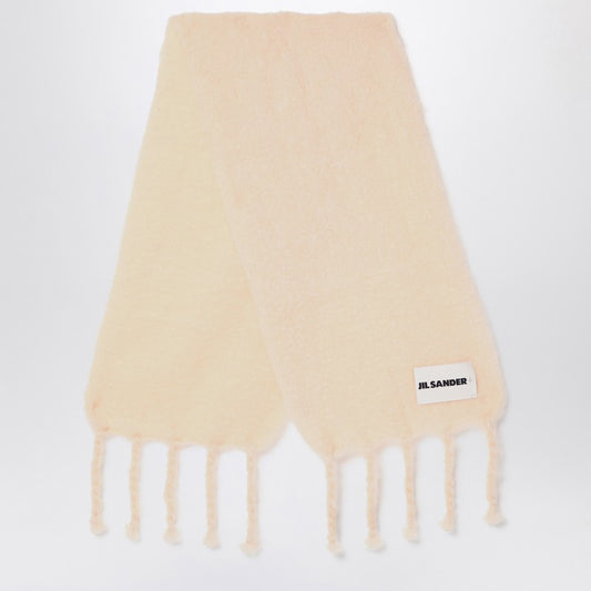 Jil Sander Pale pink mohair blend scarf