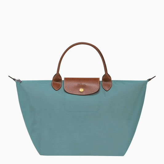 Longchamp Eucalyptus coloured Le Pliage Original M bag