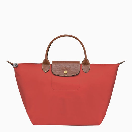 Longchamp Tomato coloured Le Pliage Original M bag