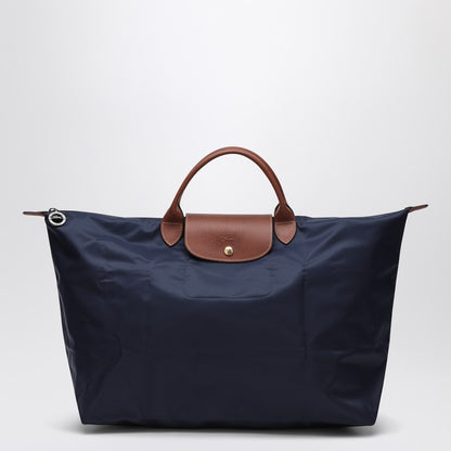 Longchamp Travel bag Navy blue Le Pliage Original S