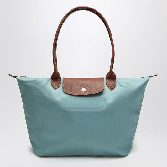 Longchamp Eucalyptus coloured Le Pliage Original L bag