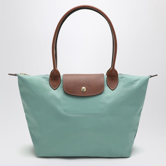 Longchamp Celadon coloured Le Pliage Original M bag