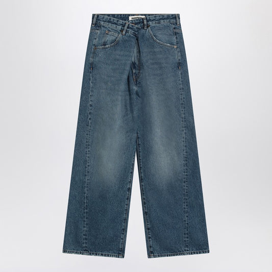 DARKPARK Blue asymmetrical wide leg jeans Ined
