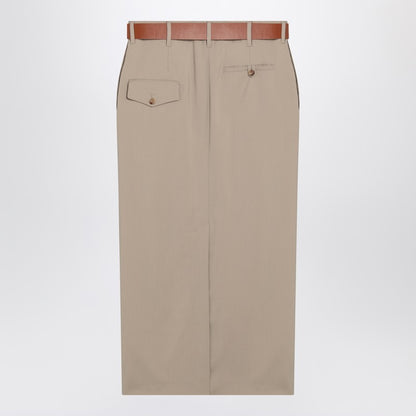 Moschino Jupe with beige wool skirt
